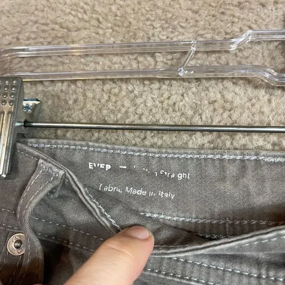 AG Adriano Goldschmied Everett Jeans Mens 40 x 32 Gray Slim Straight Cloud Soft - Picture 7 of 11